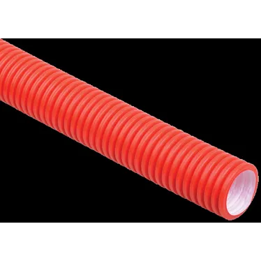 Труба гофрированная двустенная ПНД d-75мм красная (50м) IEK