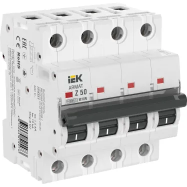 ARMAT Выключатель автоматический четырехполюсный M10N Z 50А