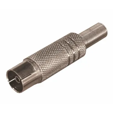 Разъем гнездо TV никель c пружиной PROCONNECT