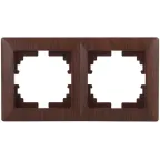 Рамка на 2 поста, СУ, Solo, венге, 4-502-10