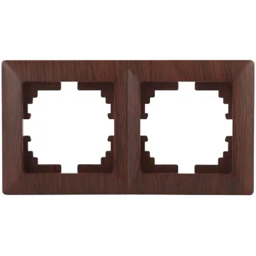 Рамка на 2 поста, СУ, Solo, венге, 4-502-10