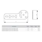 Шарнирный соединитель лестничного лотка h-80мм (2мм)