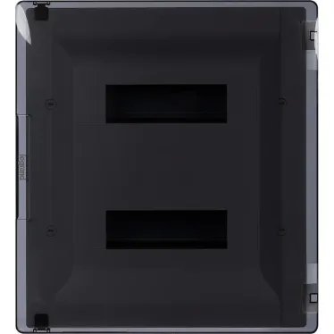 Щит распределительный встраиваемый ЩРв Practibox3 2х12м земля+нейтраль прозрачная дверь