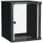 Шкаф LINEA WE 15U 600x650мм дверь стекло черный