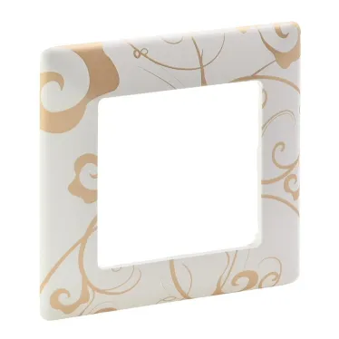 Valena LIFE Рамка 1 пост Ампир белый универсальная