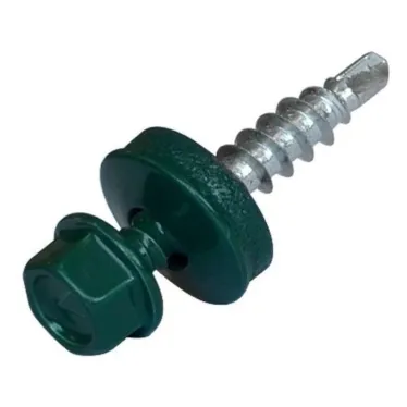 Саморез КР св. 5,5х19 RAL-6005 (тёмно-зеленый) - коробка