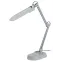 Светильник настольный с лампой PL на струбцине и с основанием серый NL-202-G23-11W-GY