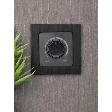 Стокгольм Рамка 1-местная металлическая черная