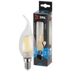 Лампа светодиодная декоративная LED 7 Вт 910Лм 4000К свеча на ветру, филамент нейтральный E14 230В F-LED BXS-7W-840-E14