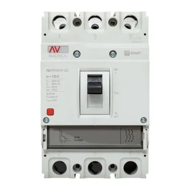 Выключатель автоматический AV POWER-2/3 125А 80kA TR AVERES