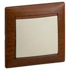 VALENA Переключатель одноклавишный в рамку слоновая кость