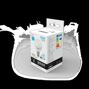 Лампа светодиодная LED 10 Вт 730 лм 4100К шар P45 нейтральный E14 AC 220В Elementary Gauss