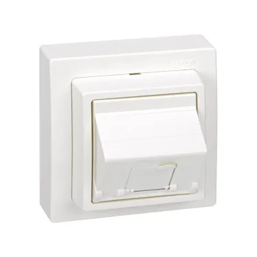 Адаптер на 1 RJ45(12) 75528-, 75540-, 75541-, 75544-39, наклон., S73L, белый