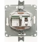 W59 Розетка телефон/компьютер категория 5е в рамку бежевая