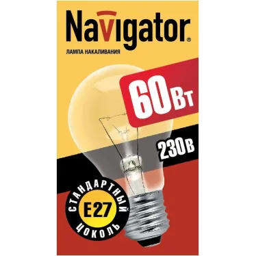 Лампа накаливания ЛОН 60вт А55 230в Е27