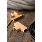 Угол T-образный (20х10) (4 шт) Plast PROxima под светлое дерево