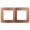 Рамка на 2 поста, Эра12, медь, 12-5002-14