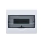 Щит распределительный встраиваемый белый City9 (ЩРв-П-12) дверь прозрачная на 12 модулей IP40