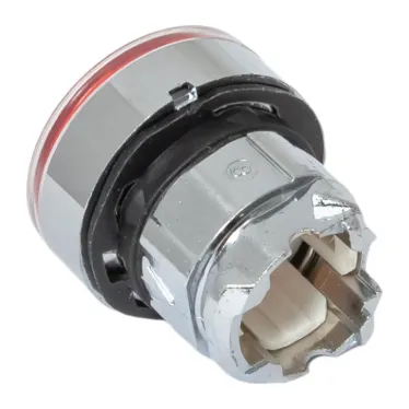 Исполнительный механизм кнопки XB4 красный плоский возвратный без фиксации, с подсветкой