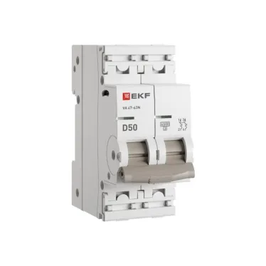 Автоматический выключатель ВА 47-63N 2P 50А (D) 4,5 кА PROXIMA