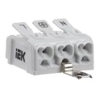 Клемма пружинная соединительная КСПз3-L+N+PE