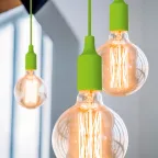 Светильник подвесной под лампу 1хE27 AC 220В Зеленый IP20 1000х40х94мм Пластик Decor Gauss