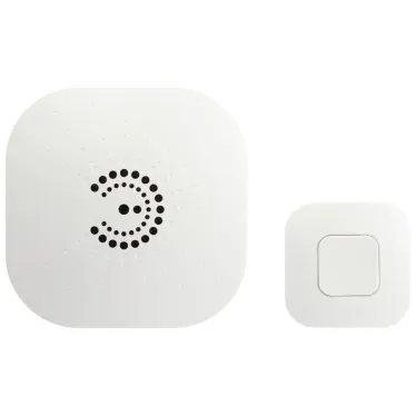 Звонок дверной BIONIC White беспроводной белый 36 мелодий (в пакете)