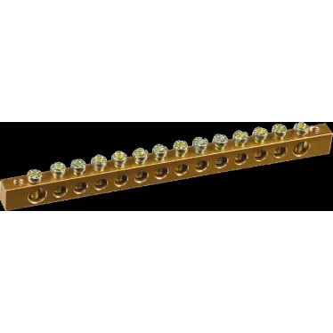 Шина нулевая 6х9мм 14/2 (14групп/крепеж по краям)