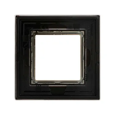 Рамка из натурального стекла, ''Avanti'', черная, 2 модуля