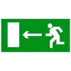 Знак ''Направление к эвакуационному выходу налево'' 150х300мм PROxima