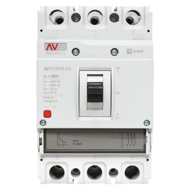 Выключатель автоматический AV POWER-2/3 160А 35кА TR