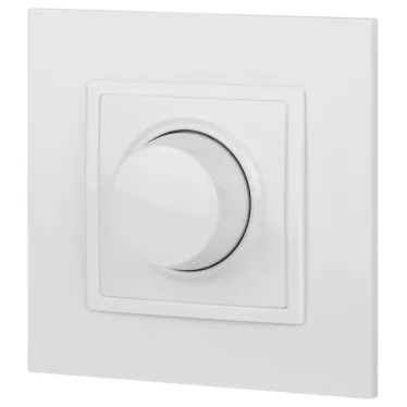 Светорегулятор поворотно-нажимной, 400ВА 230В, Эра Elegance, белый,14-4101-01