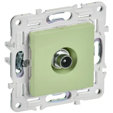 SKANDY Розетка TV проходная SK-A17G мятный IEK