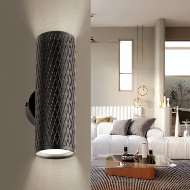 Подсветка декоративная WL46 BK MR16 GU10 12Вт черный IP20 для интерьера стен фасадов зданий