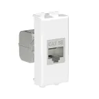 Avanti Компьютерная розетка RJ-45 без шторки модульная кат.5е экранированная Белое облако 1 модуль