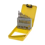 Набор сверл по металлу, 2-8 мм (через 0,5 мм), HSS, цилиндрический хвостовик, металлический кейс, 13 шт.