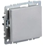 BRITE Выключатель одноклавишный перекрестный 10А ВС10-1-3-БрА алюминий