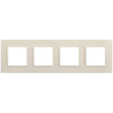Рамка для розеток и выключателей Elegance 14-5014-02 Classic, на 4 поста, слоновая кость