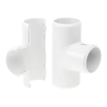 Тройник разборный белый д16 (70шт/700шт уп/кор)