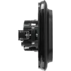 Valena ALLURE Розетка силовая двойная 2х2К+З 16А 250В с лицевой панелью со шторками безвинтовые зажимы антрацит