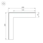 Угол SL-LINIA45-FANTOM внешний (ARL, Металл)