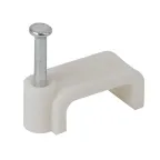 Скоба 5мм плоская пластиковая (50шт) (600/21600)