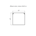 Кабель-канал сосна 2-й замок в п/э 60х60 мм (12 м/уп)