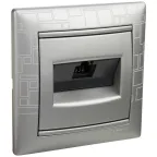 VALENA Рамка 1 пост алюминий модерн