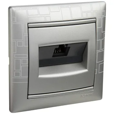 VALENA Рамка 1 пост алюминий модерн