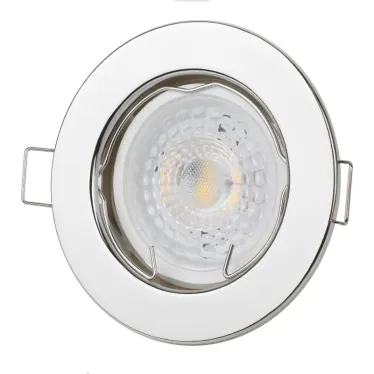 Светильник штампованный MR16,12V/220V, 50W хром ST1 CH