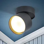 Подсветка декоративная под лампу Gx53 алюминий цвет черный OL12 GX53 SBK )