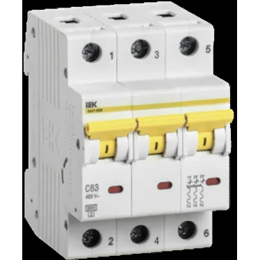 Выключатель автоматический ВА47-60M 3Р 40А 6кА B