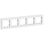 Рамка пятипостовая ATLASDESIGN универсальная белый