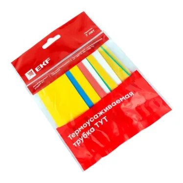 Трубка термоусаживаемая ТУТ нг 20/10 (7 цветов по 3шт) 100мм PROxima